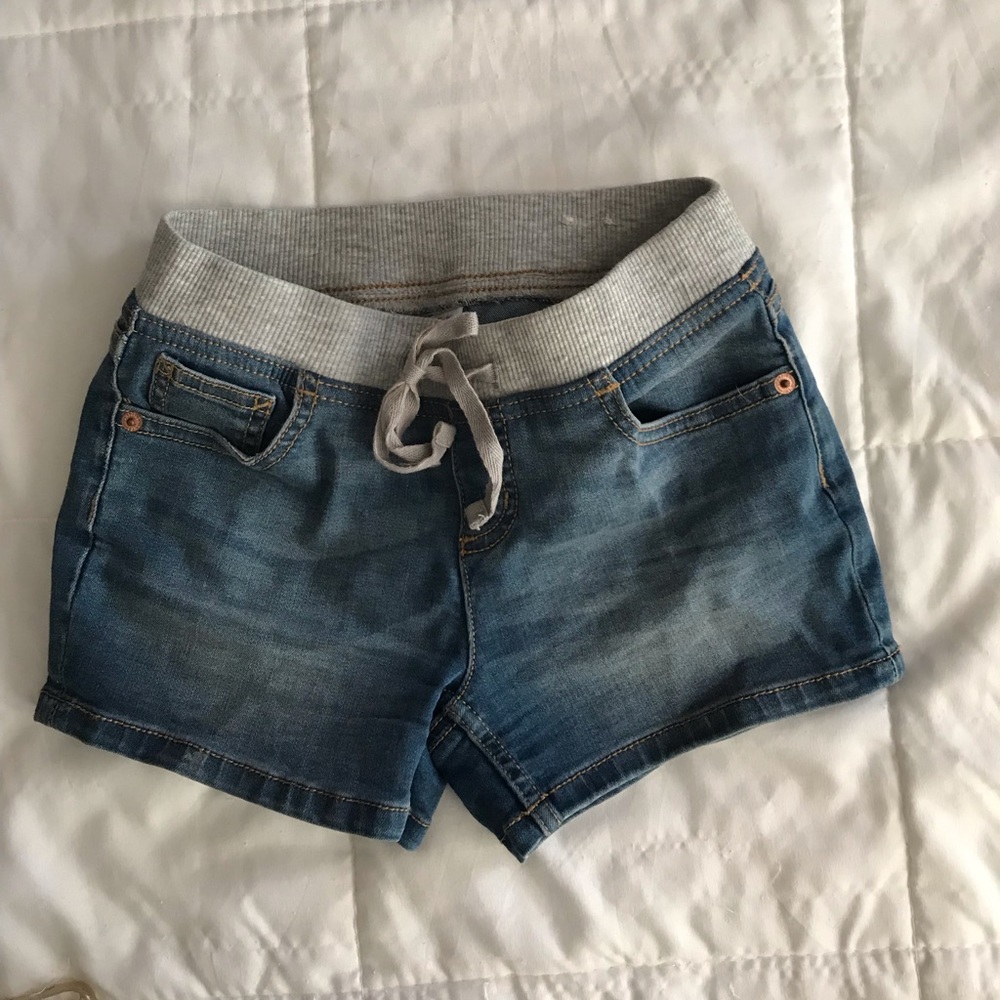 JUSTICE Drawstring Denim Shorts